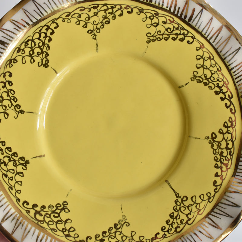 ア.ドラサンヴァル A.Dressinval コーヒーカップ＆ソーサー Yellow D