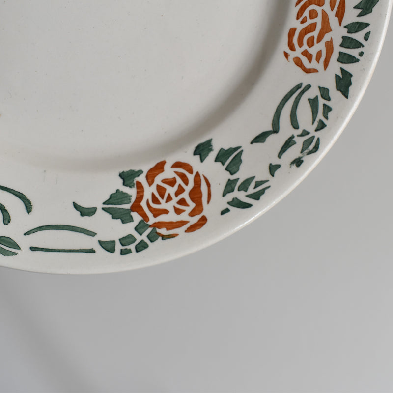 Vintage Dessert Plate Gien Roxane C