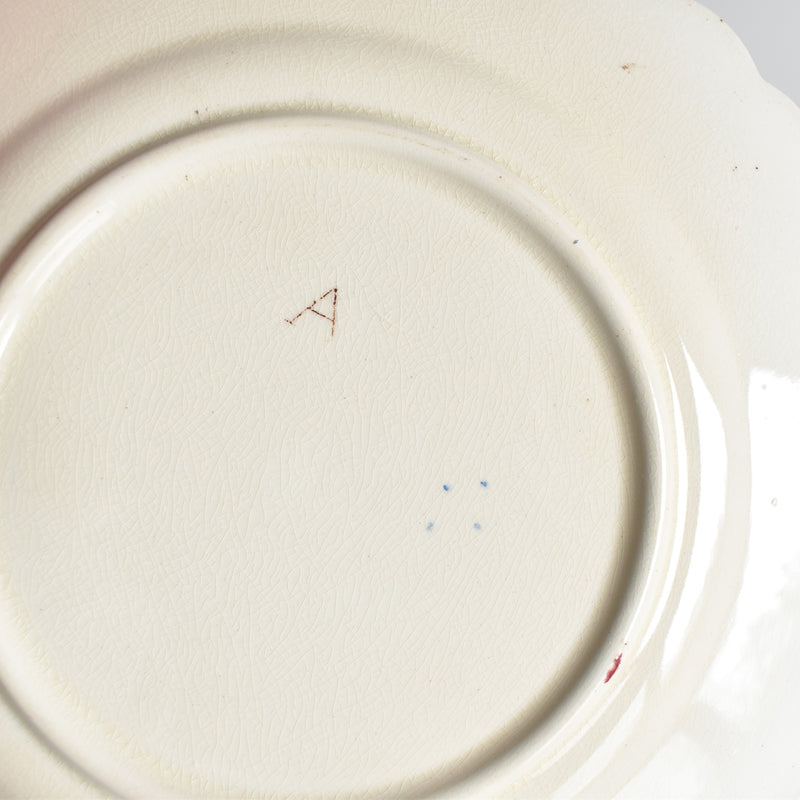 Antique Dessert Plate "Oiseaux F"