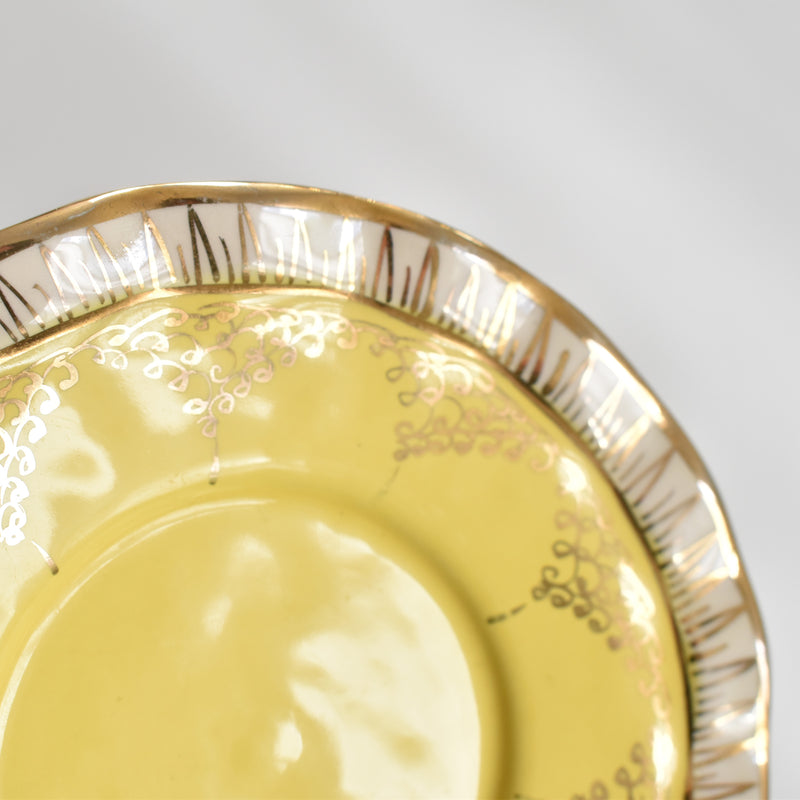 ア.ドラサンヴァル A.Dressinval コーヒーカップ＆ソーサー Yellow D