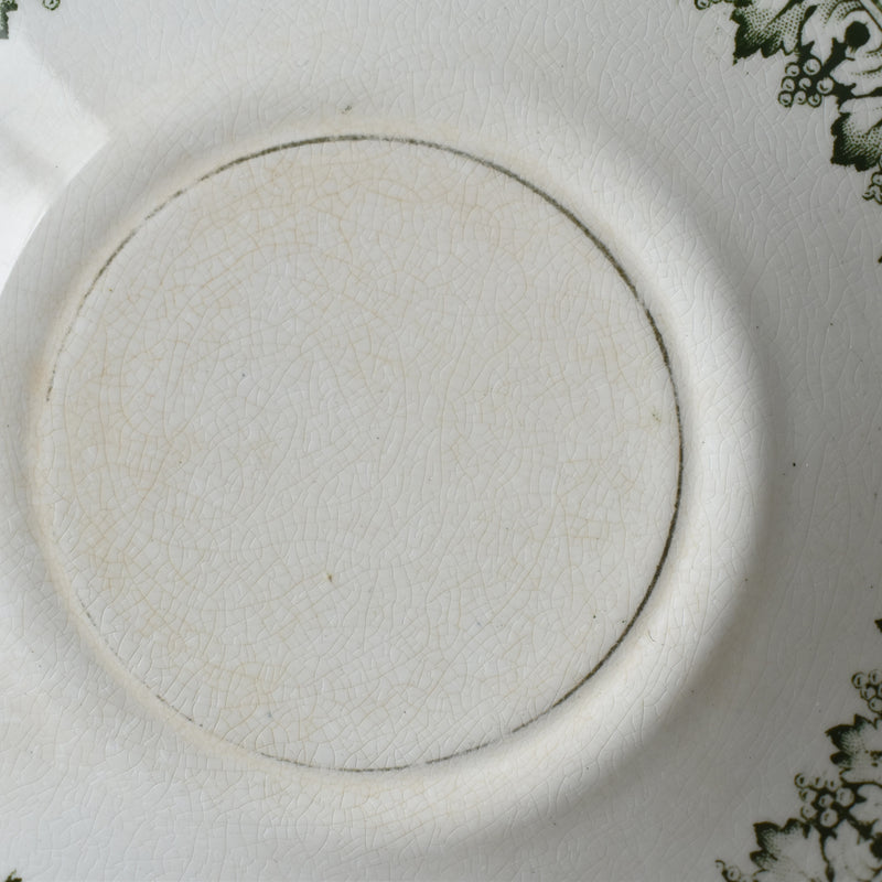 Antique Saucer Badonviller Empire 2-Piece Set B