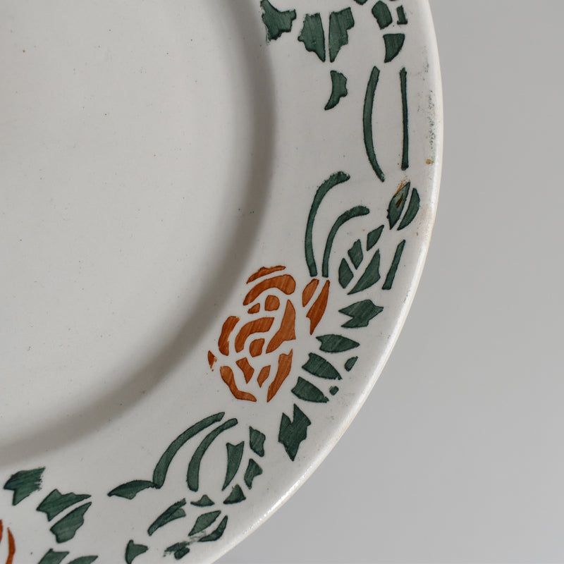 Vintage Dessert Plate Gien Roxane C