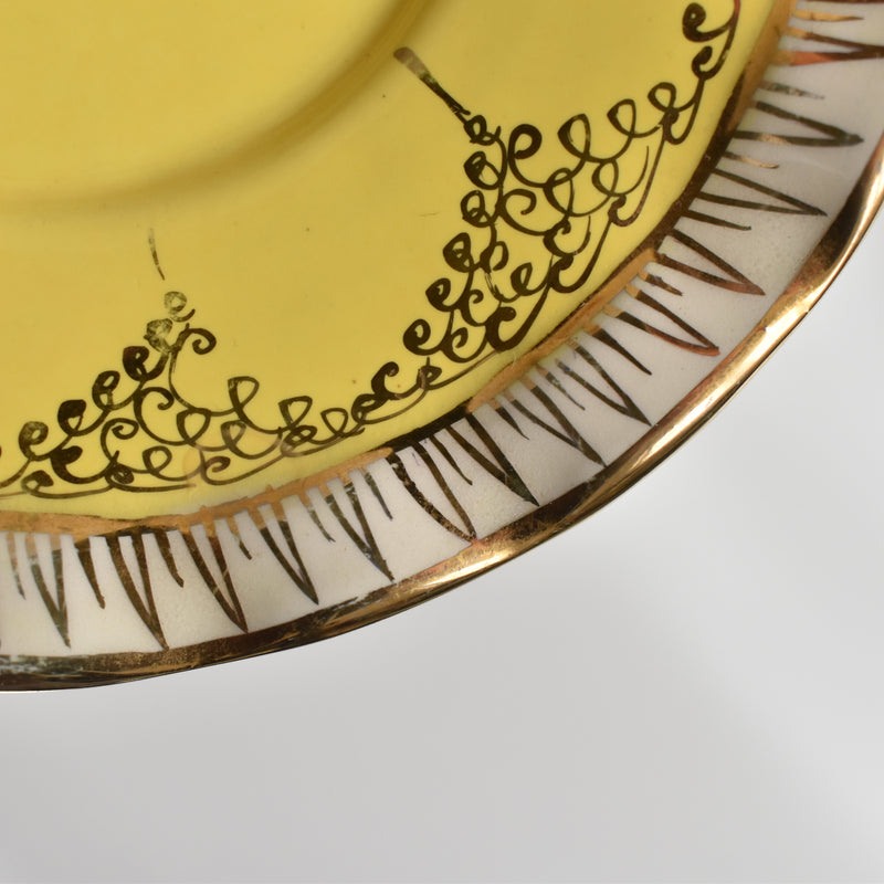 ア.ドラサンヴァル A.Dressinval コーヒーカップ＆ソーサー Yellow D