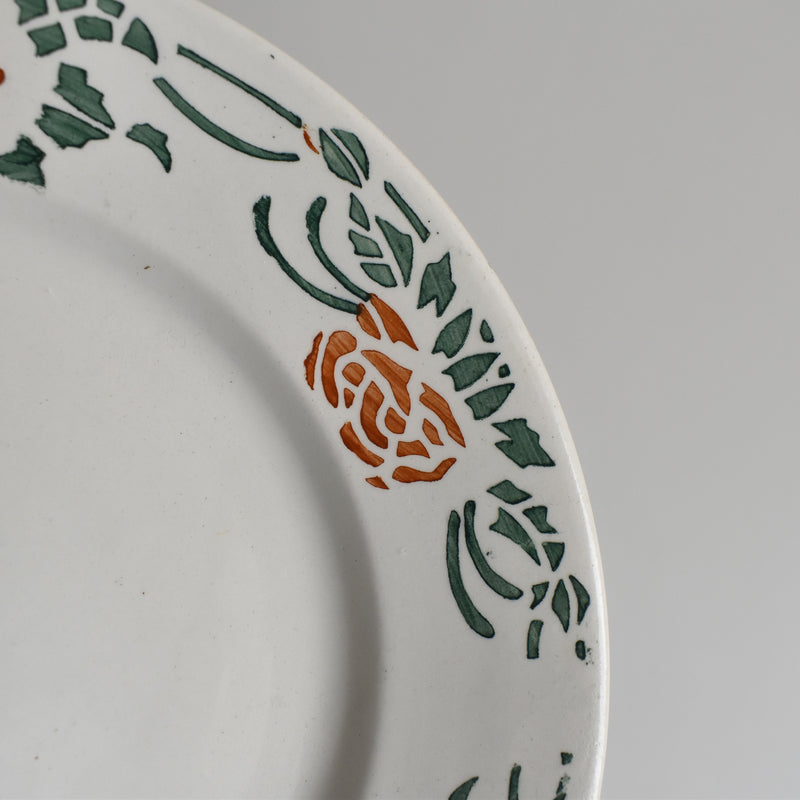 Vintage Dessert Plate Gien Roxane C