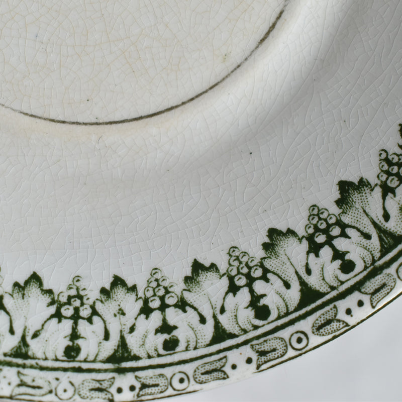 Antique Saucer Badonviller Empire 2-Piece Set B