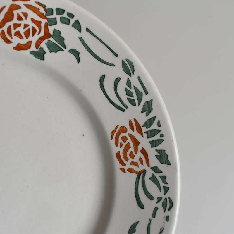 Vintage Dessert Plate Gien Roxane C