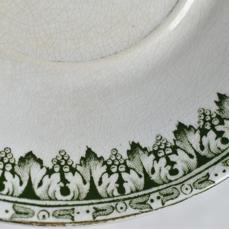 Antique Saucer Badonviller Empire 2-Piece Set B