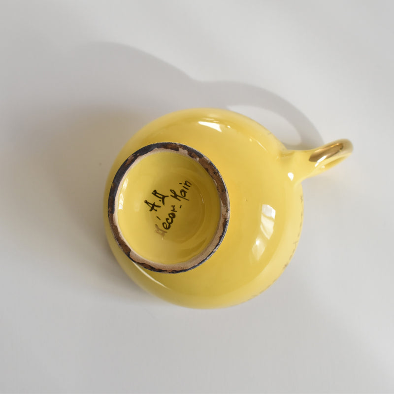 ア.ドラサンヴァル A.Dressinval コーヒーカップ＆ソーサー Yellow D