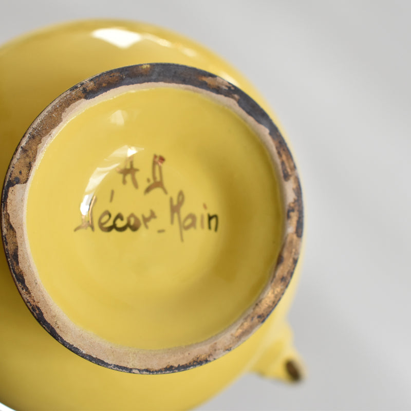 ア.ドラサンヴァル A.Dressinval コーヒーカップ＆ソーサー Yellow D