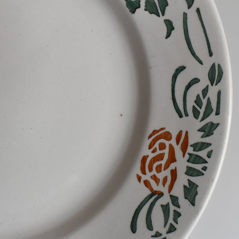 Vintage Dessert Plate Gien Roxane C