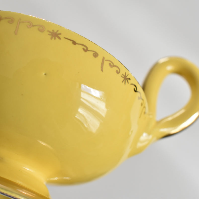 ア.ドラサンヴァル A.Dressinval コーヒーカップ＆ソーサー Yellow D