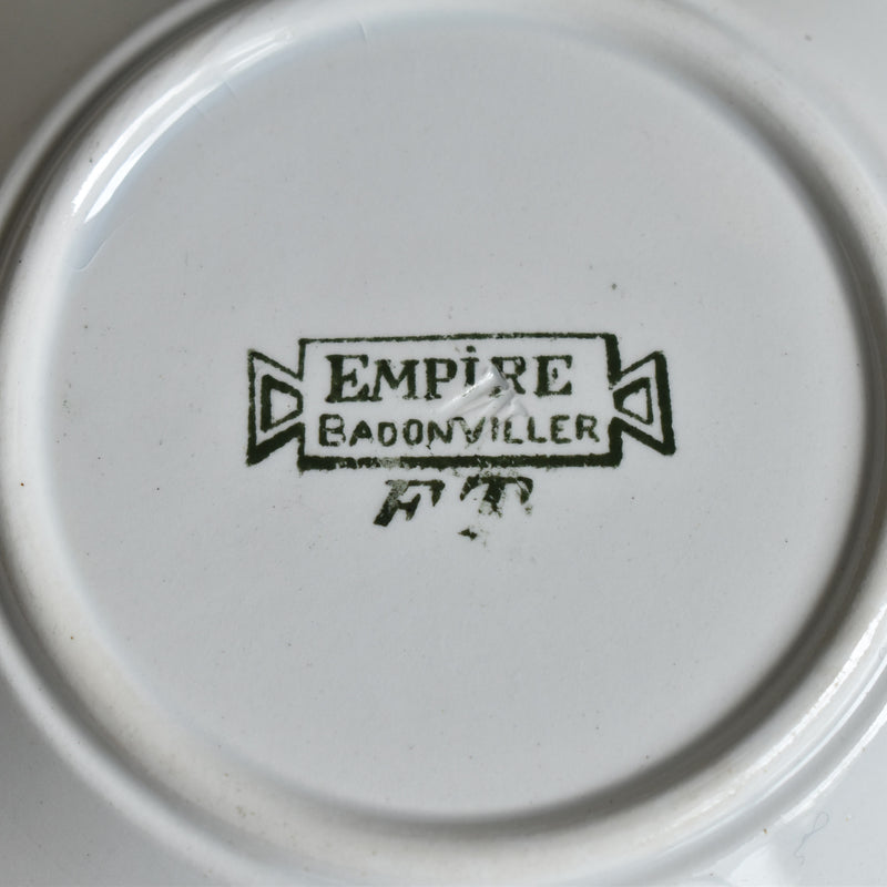Antique Empire Badonviller Saucers (Set of 2) A