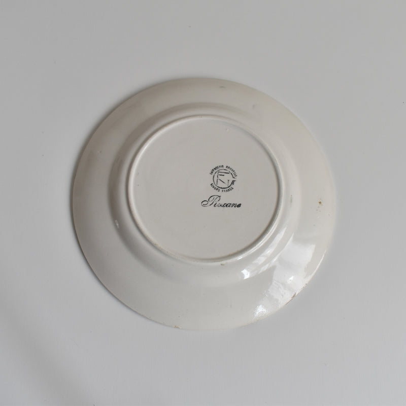 Vintage Dessert Plate Gien Roxane D