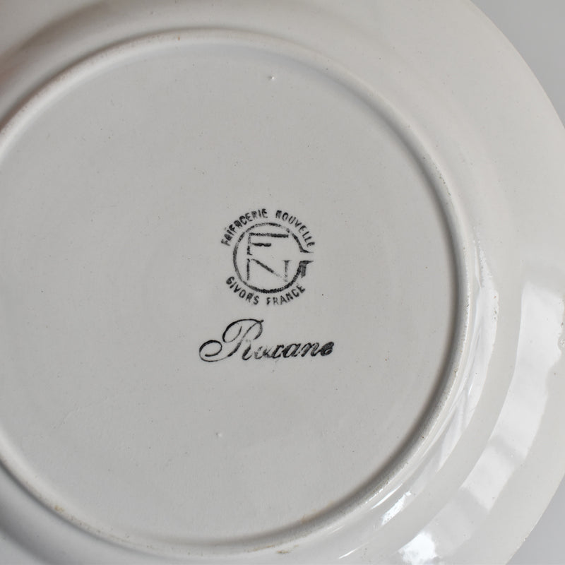 Vintage Dessert Plate Gien Roxane D