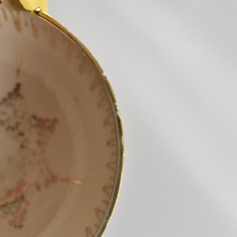 ア.ドラサンヴァル A.Dressinval コーヒーカップ＆ソーサー Yellow D