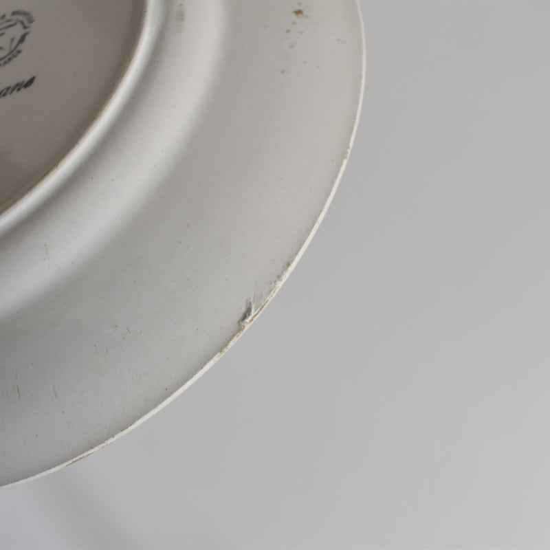Vintage Dessert Plate Gien Roxane D