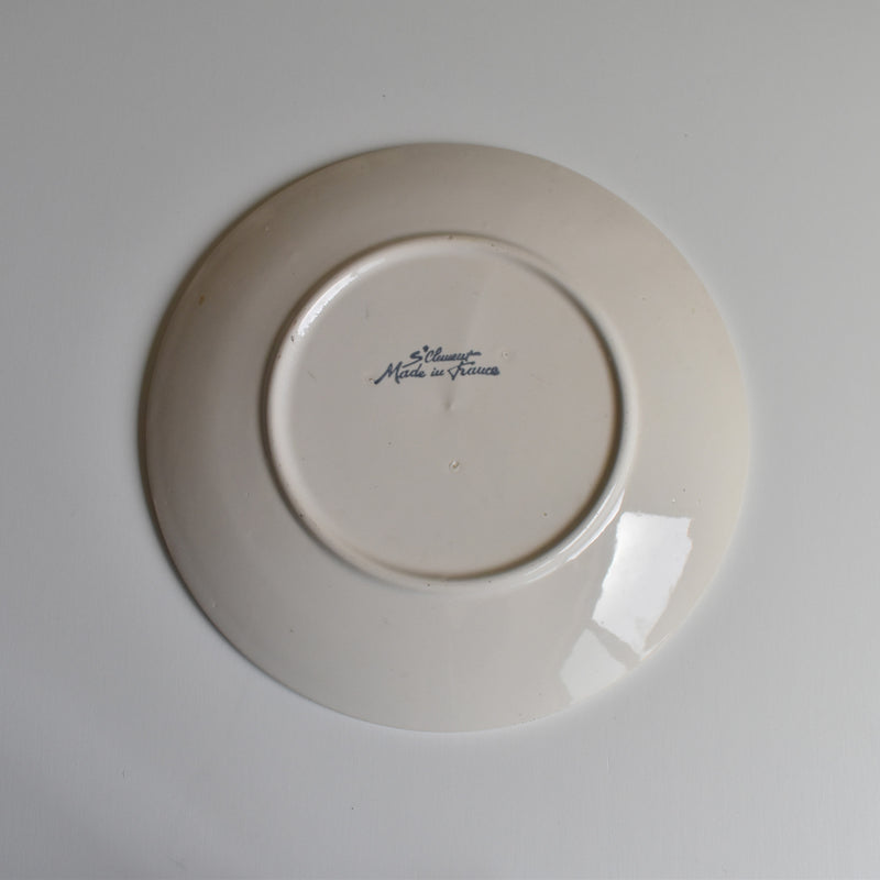 Vintage Dessert Plate, Saint-Clément, Kingfisher