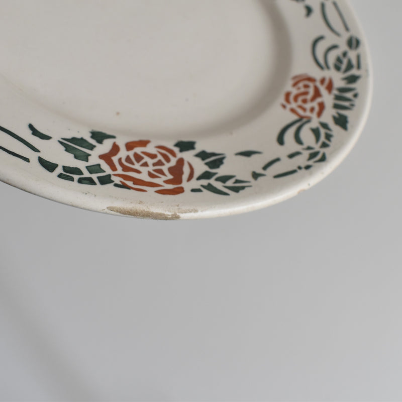 Vintage Dessert Plate Gien Roxane D