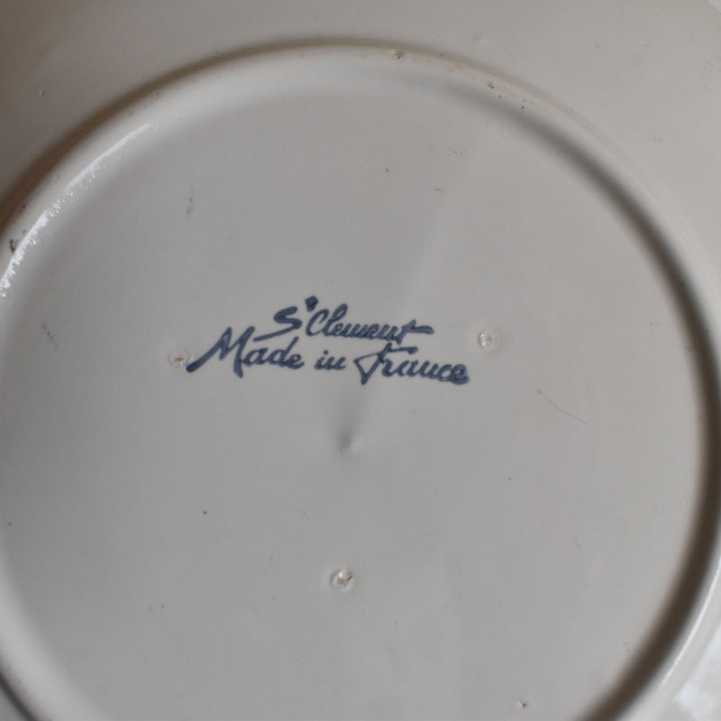 Vintage Dessert Plate, Saint-Clément, Kingfisher