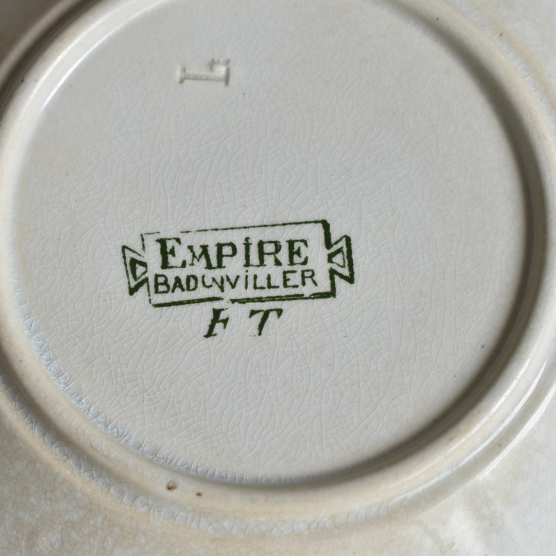 Antique Empire Badonviller Saucers (Set of 2) A