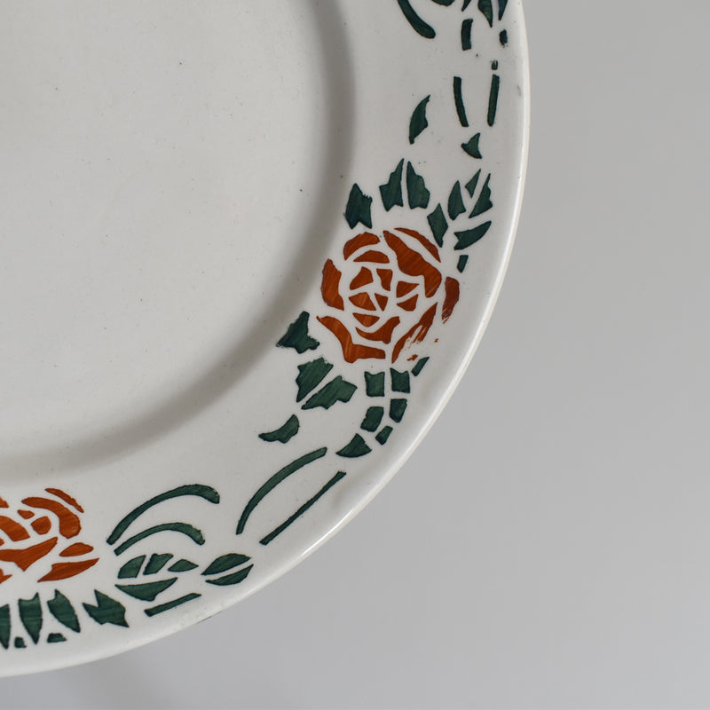 Vintage Dessert Plate Gien Roxane D