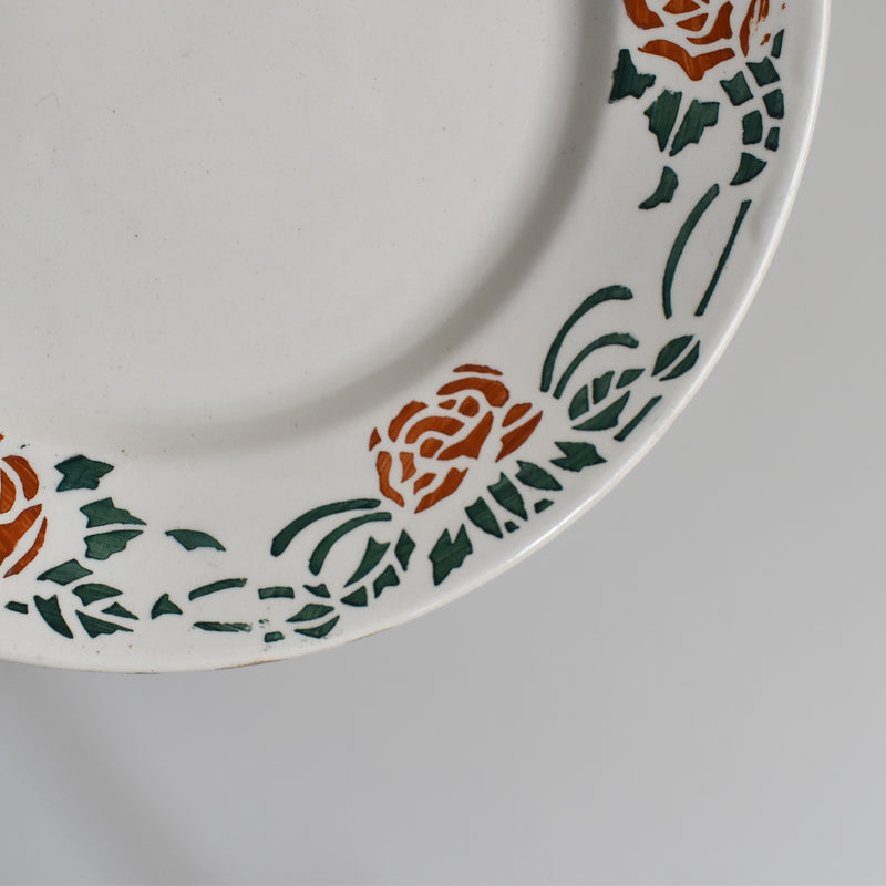 Vintage Dessert Plate Gien Roxane D