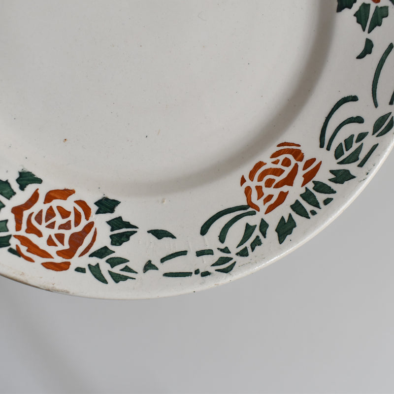 Vintage Dessert Plate Gien Roxane D