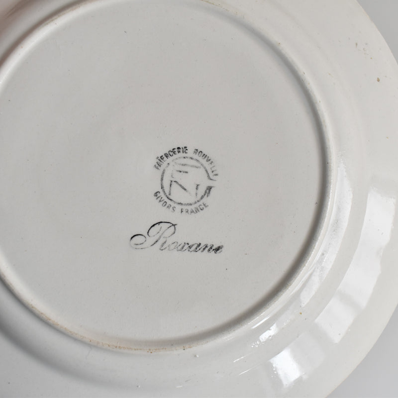 Vintage Dessert Plate Gien Roxanne E