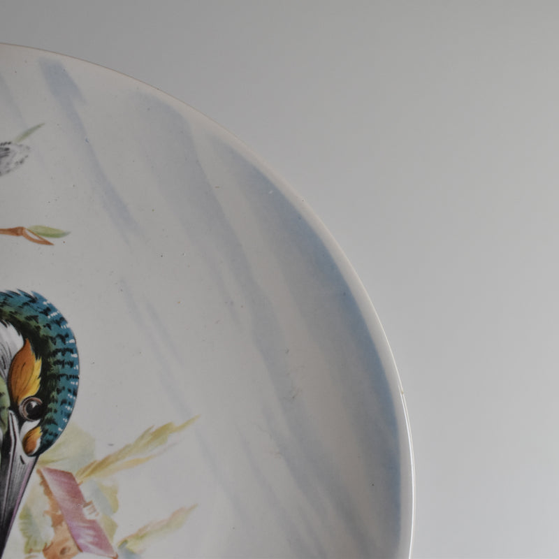 Vintage Dessert Plate, Saint-Clément, Kingfisher