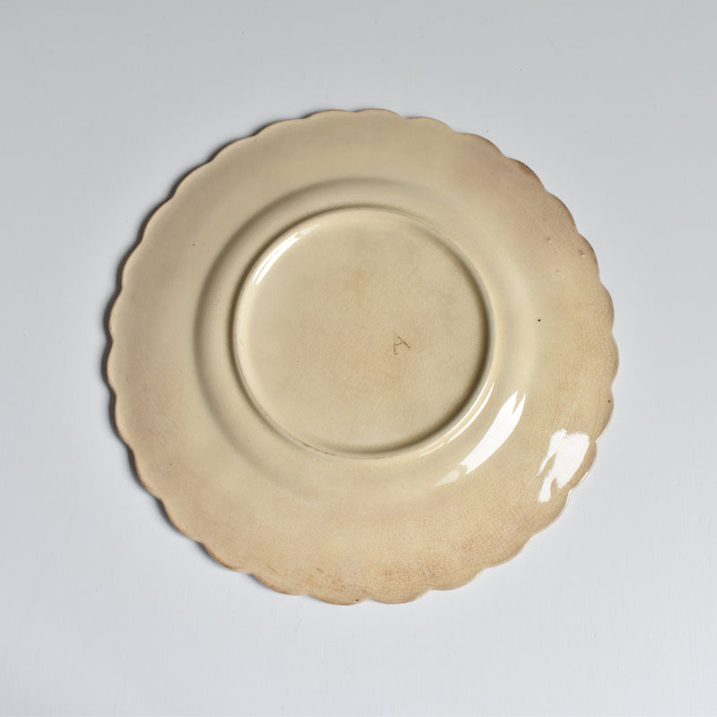 Antique Dessert Plate, Onan, Oiseaux H