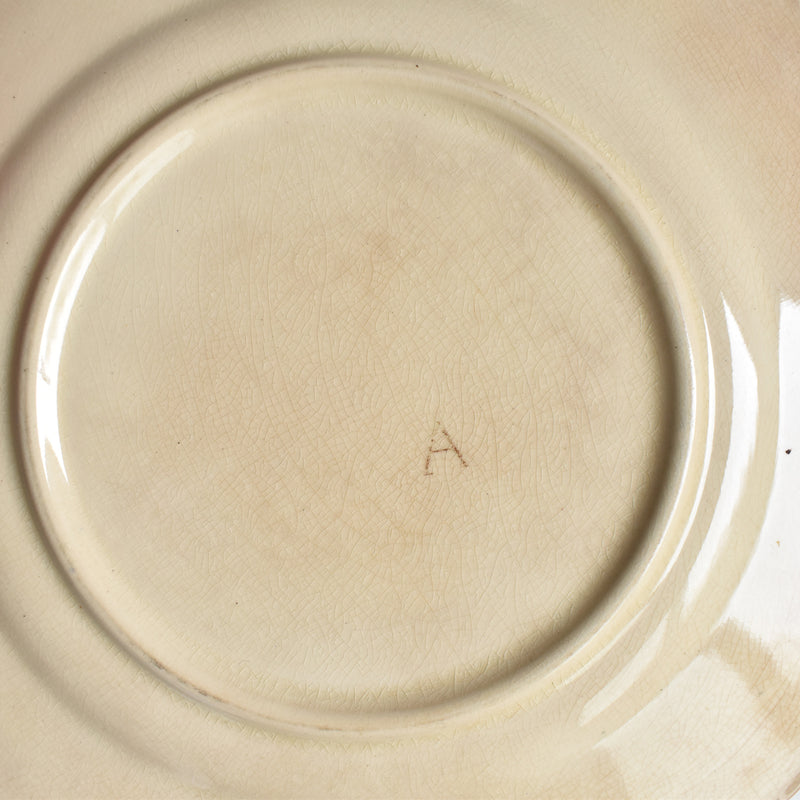 Antique Dessert Plate, Onan, Oiseaux H