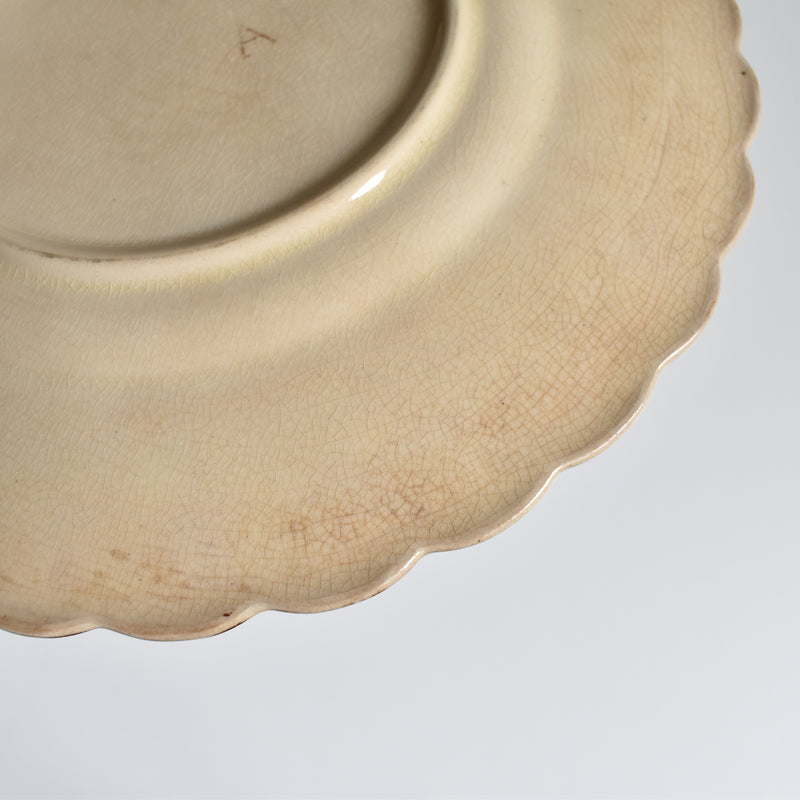 Antique Dessert Plate, Onan, Oiseaux H