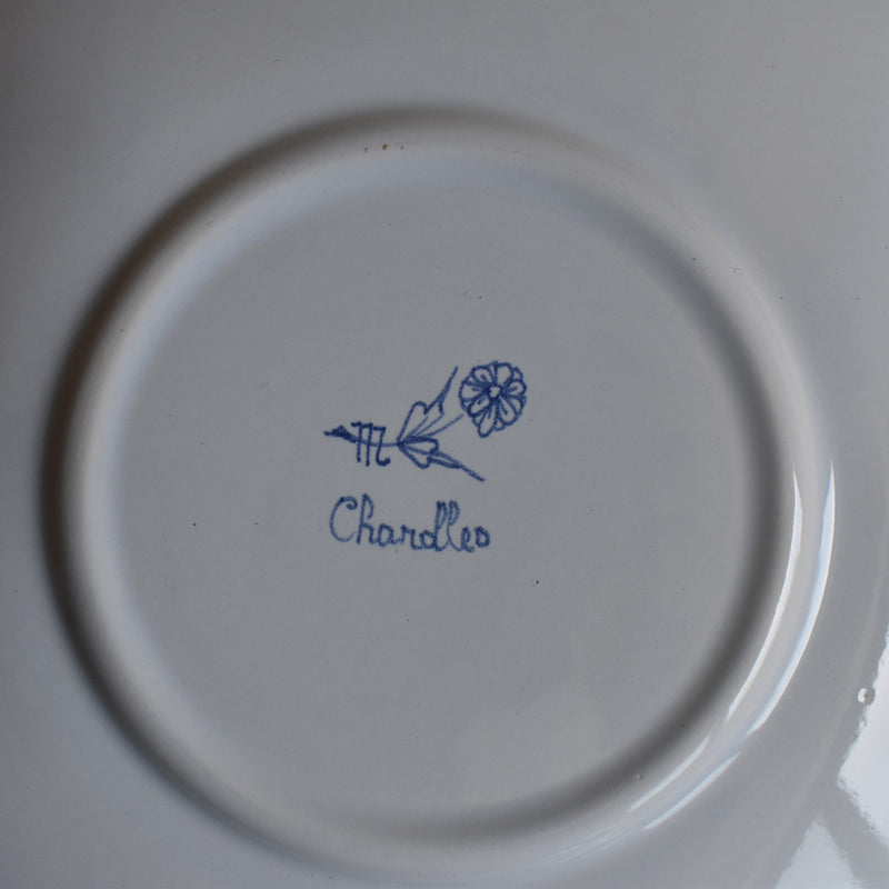 Vintage Dessert Plate Charol Papillons