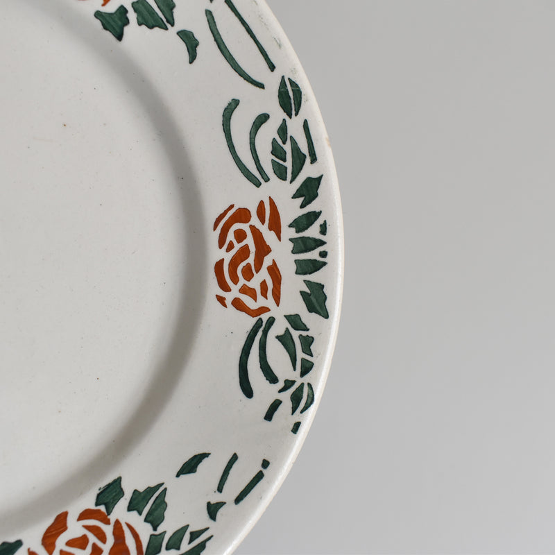 Vintage Dessert Plate Gien Roxanne E