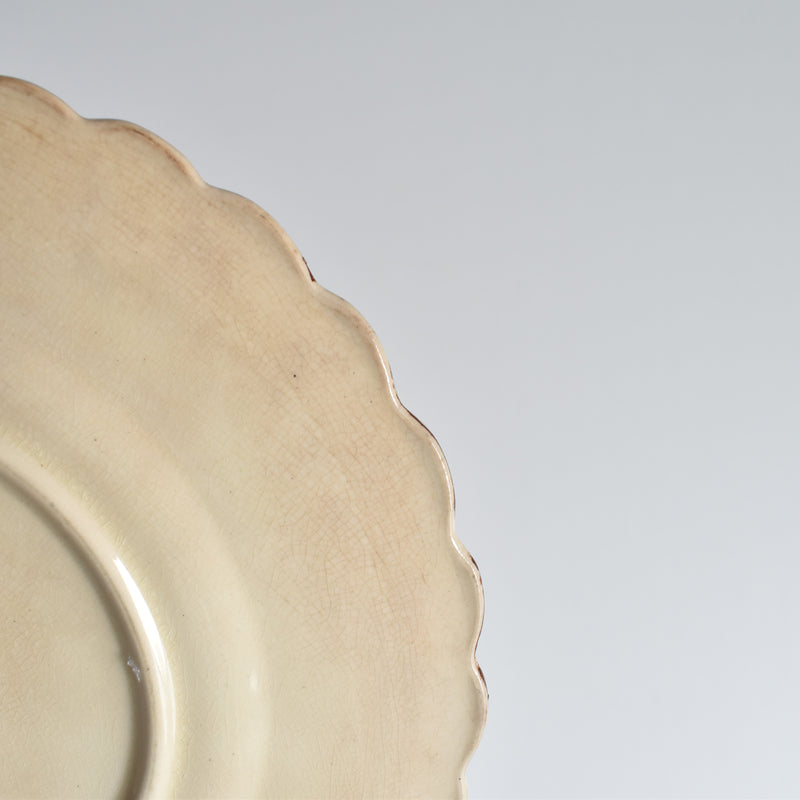 Antique Dessert Plate, Onan, Oiseaux H