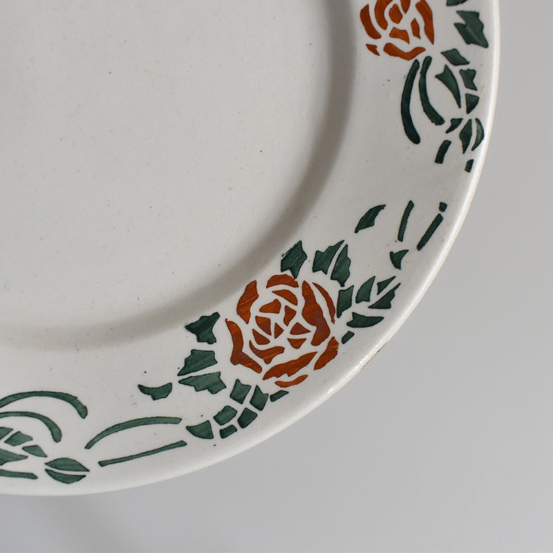 Vintage Dessert Plate Gien Roxanne E