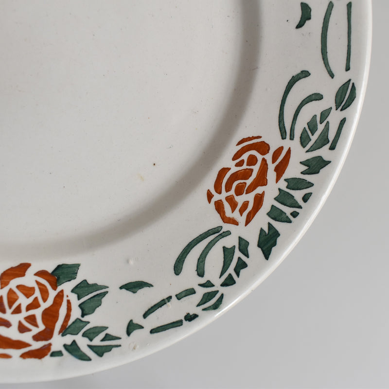 Vintage Dessert Plate Gien Roxanne E
