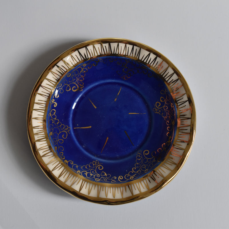 ア.ドラサンヴァル A.Dressinval コーヒーカップ＆ソーサー Blue B