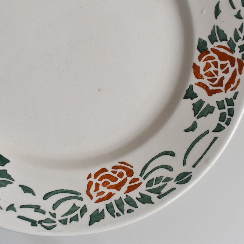 Vintage Dessert Plate Gien Roxanne E