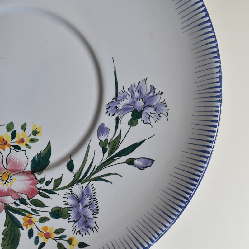 Vintage Dessert Plate Charol Papillons