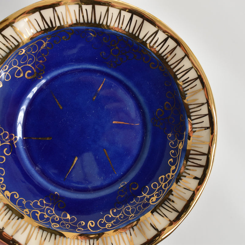 ア.ドラサンヴァル A.Dressinval コーヒーカップ＆ソーサー Blue B