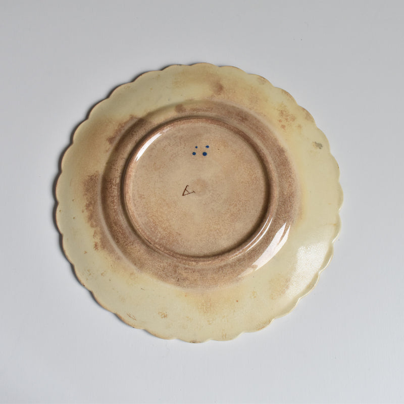 Antique Dessert Plate, Onnan Oiseaux I