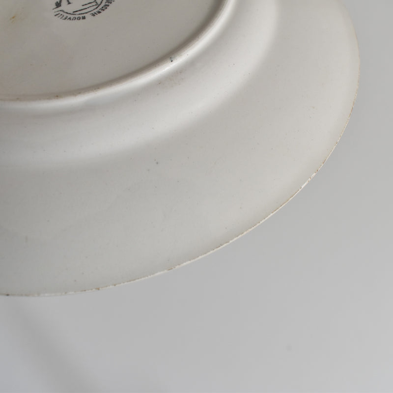 Vintage Dessert Plate Gien Roxane F