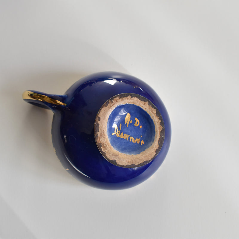 ア.ドラサンヴァル A.Dressinval コーヒーカップ＆ソーサー Blue B