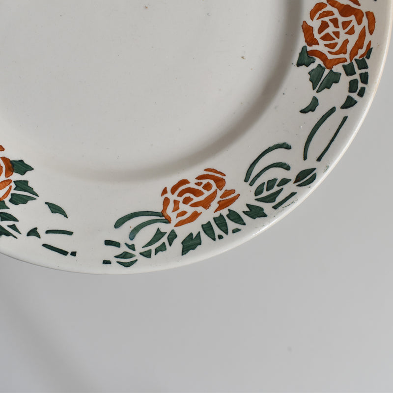 Vintage Dessert Plate Gien Roxane F