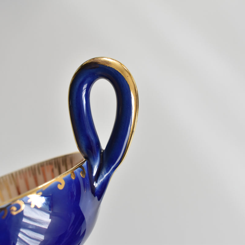 ア.ドラサンヴァル A.Dressinval コーヒーカップ＆ソーサー Blue B