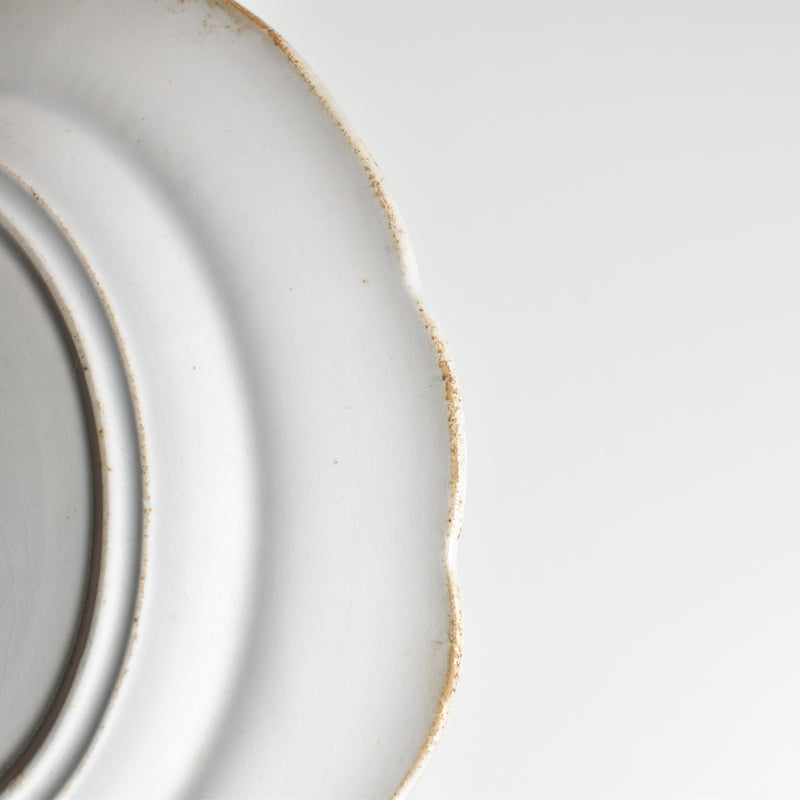 Antique Dessert Plate, Gien "Je l'attends"
