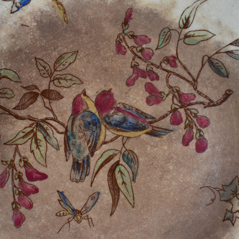 Antique Dessert Plate, Onnan Oiseaux I