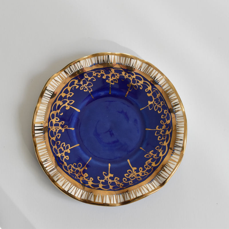 ア.ドラサンヴァル A.Dressinval コーヒーカップ＆ソーサー Blue C