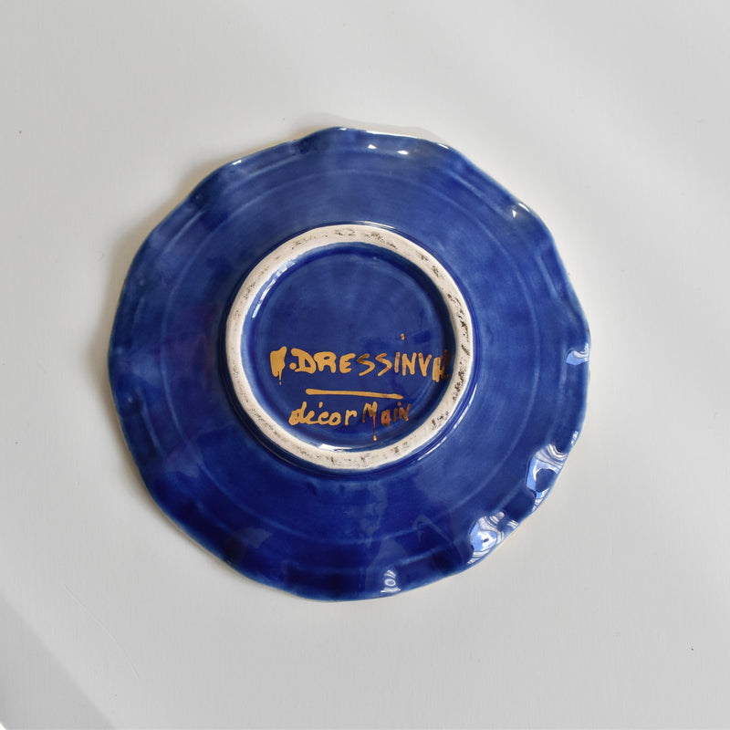 ア.ドラサンヴァル A.Dressinval コーヒーカップ＆ソーサー Blue C